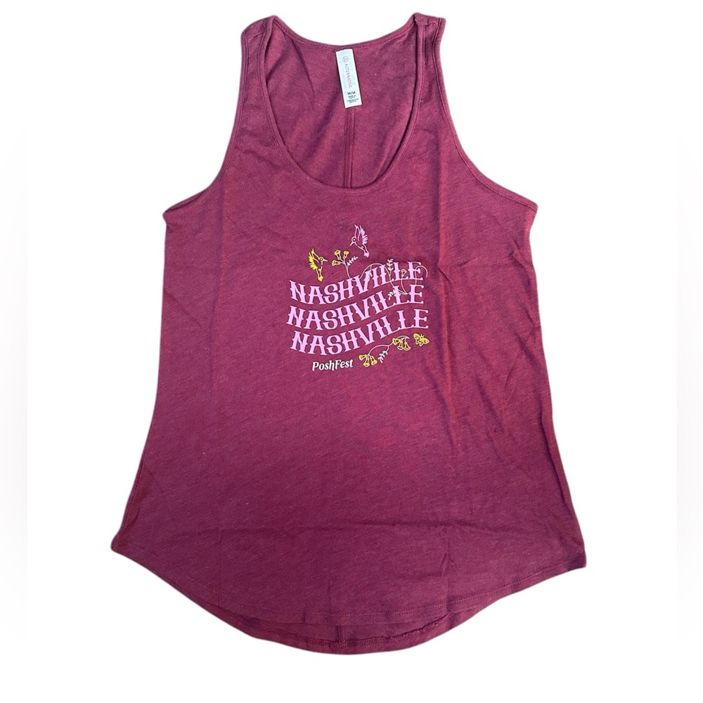 NWOT Official Poshmark Pink Poshfest Nashville Tank Top
